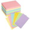 Colored Index Cards 3x5 300 Sheets, 6 Color Single Sided Lined Flash Cards