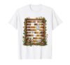 Colorful Abacus Wooden Frame Illustration T-Shirt, Men, White, X-Large