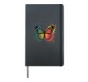 Colorful Butterfly Colors Insects Nature Wildlife Art Hardcover Journal, Black