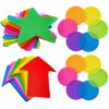Colorful Carpet Spots for Classroom Floor, 30 Pack Sitting & Social Distance Markers