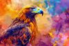 Colorful Eagle Diamond Painting kit,5D Diamond Painting of Round Diamond,DIY Handicrafts,Wall Decoration,Creative Gifts 12x18 Inch