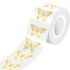 Colorful Golden Butterfly Sticker Creative PVC Decal Safe and for Childrens Art Projects and Classroom Use Golden Butterfly Sticker Roll