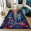 Colorful Jellyfish 5x7 Rugs for Bedroom Non-Slip Soft Washable Ocean Rug