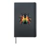 Colorful Ladybug Colors Insects Nature Wildlife Art Hardcover Journal, Black