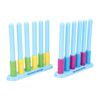 Colorful Matching Stacking Puzzle Game for 2 to 4 Players with Rings and Cards, Quick Thinking Match Challenge