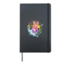 Colorful Peace Peace Victory Hand Hand signals Symbol Retro Hardcover Journal, Black