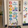 Colorful Science STEM Welcome Elementary Teacher Classroom Tapestry