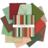 Colorful Scrapbook Paper 12x12, 24 Sheets Solid Colors Double-Sided Decorative Craft Paper, Scrapbook Papers Pad for Scrapbooking DIY Origami Holiday Card Making Junk Journal Decor (Green, 12x12 in)