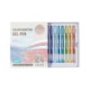 Color Gel Pen Set 24/48 Glitter Shades in Boxed Tray for Sketch Diary Writing Study Marking Journals and Class Notes