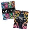 ColorIt Colorful Patterns with Mandalas Vol IX Coloring Book, 50 Pages for Each Book, Summer, Fall & Winter Designs, Thick Paper, Perforated Paper, Lay Flat Hard Cover, Ink Blotter