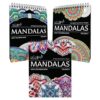 ColorIt Mandalas to Color Volume IV,V,VI, Adult Coloring Book 50-Page for Each Mandalas Coloring Book for Adult Relaxation with Spiral Book Binding, Thick and Perforated Pages, Flat Hardback Cover