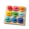 ＡＷＨＡＯ Color Matching Board Developmental Wooden Shape Sorter Young Child Shape Sorter for Preschoolers, Kids, Playroom