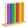 Color Matching Stacking Puzzle Game, Fast Pattern Challenge Ring Stack Puzzle for 2 Players, Competitive Tabletop Puzzle Game Set Including Shelves and Rings (1pcs)