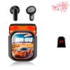 Color Screen Noise-Canceling Translation Headphones, Waterproof AI LCD Real Time Language Translator Earbuds for Travel Business Meetings Study, Wireless Earphones, Touch Screen Color，Black