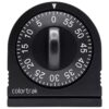 Colortrak 60 Minute Wind Up Timer, Salon Hair Color Processing Timer, Mechanical Visual Countdown for Chemical Services, Tanning, Kitchen, and Kids Activities, No Batteries Required, Black