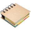 Combination Sticky Note Hard Covers Memos Pad Small Spirals Notebook Colorful Note Pad School Supplies for Colorful Sticky