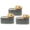 COMFY-HOMI 13" x 8.5" x 5.1" Storage Baskets for Organizing | Cotton Rope Woven Basket | Toy Storage Bin Box | Basket for Shelves, Closet Organizer Bin, Decorative Closet Shelf, 3 Pack