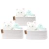 COMFY-HOMI 13" x 8.5" x 5.1" Storage Baskets for Organizing | Cotton Rope Woven Basket | Toy Storage Bin Box | Basket for Shelves, Closet Organizer Bin, Decorative Closet Shelf, 3 Pack
