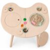ComfyBumpy Montessori Sensory Table for Toddlers – Multi-Play Wooden Activity Table with 5 Bins & Lids for Sand, Water & Toys | Easy-to-Clean Premium Wood with Angled Legs for Sturdiness