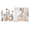 Comfy Cubs Stacking Rocks and Baby Safety Gate Bundled