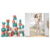 Comfy Cubs Stacking Rocks and Baby Safety Gate Bundled