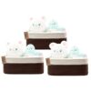 COMFY HOMI 11.5"x7.5"x4.7" Storage Baskets for Organizing | Cotton Rope Woven Basket | Toy Storage Bin Box | Basket for Shelves, Closet Organizer Bin, Decorative Closet Shelf, 3 Pack,
