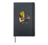 Comic toucan playing guitar Hardcover Journal, Black