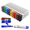 Comix Dry Erase Markers, Chisel Tip Whiteboard Markers, 36 Count 12 Assorted Colors Low Odor Markers for Classroom, Teachers, Office, School Supplies