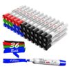 Comix Dry Erase Markers, Chisel Tip Whiteboard Markers, 36 Count 20 Black