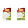 Command 32 Pairs Assorted Picture Hanging Strips: 20 lb XL 16 and 10 lb Medium 16 Pairs (64 Strips) Damage-Free Hangers for Picture Frames, No Tools Required, Ideal for Home Room Wall Decor, White Adh