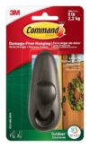 Command Outdoor Large Metal Hook, Oil Rubbed Bronze FC13-ORB-AWES