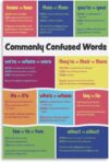 Commonly Confused Words Chart Poster Teacher Supplies Language Arts Poster Decorative Metal Tin Sign Wall Art Posters for Room Aesthetic 8x12 Inch