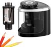 Compact Cordless Electric Pencil Sharpener, Fast Sharpening for Classroom, Office, Home