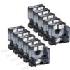 Compatible for DYMO Rhino Industrial Vinyl Labels 1/2" Black on White 18444