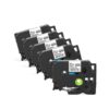 Compatible Label Tape for PT-H110 Label Makers, Replaces TZe-231, Black on White, 6mm 9mm 12mm Width Options, 3-Pack 5-Pack 10-Pack Available(5PK Black on White)