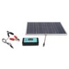 Compatible with 100W Solar Panel Kit, Aluminum Frame With Charge Controller, IP67 Waterproof, 12V/24V System For Camping, RV, Marine, Off-Grid Backup Power