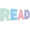 Composition Classroom Reading Poster Decoration Everyone Reading Bulletin Board Light Pastel Read Sign Posters Elementary Wall Supplies for Teacher Student Back to School Library Outside Home Decor
