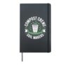 Compost Crews Soil Makers Gardening Life Backyard Gardener Hardcover Journal, Black