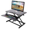Computer Desk, Desks for Bedrooms, Adjustable Sit Stand