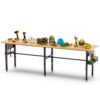 Computer Desk for Bedrooms, Wood Top, 2000lbs, Pegboard
