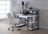Computer Desk Writing Desk with Storage, 47in Gaming Standing Desk