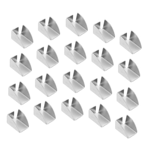 CONGARTENO Heavy Duty Iron Shelf Clips Polished Edges 30pcs Sturdy Support Tool-Free Adjustment Pressfit Design Bracket Supports Clips for Office Shelving Units and Wood Shelves