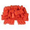 Conkoiss 100 Pcs Mini Bricks Reusable Silicone Bricks Sensory Building Toys for Kids Construction Play