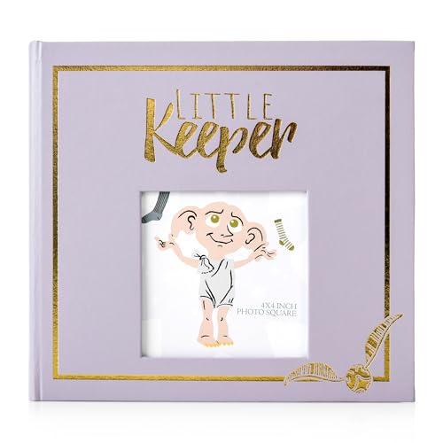 ConQuest Journals Harry Potter Little Keeper Baby Photo Album, Wizarding World Journal Holds 200 4'' x 6'' Prints, 100 Pages of Keepsake Photos, Gifts for Mom, Measures 9'' x 9'', Officially Licensed