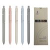 Consolidate Current 5PCS Gel Ink Pens, 0.5mm Black Ink Fine Point, Smooth Writing Aesthetic Pens for Journaling, Note Taking, Office and School Supplies, Minimalist Design Gifts for Women and Men