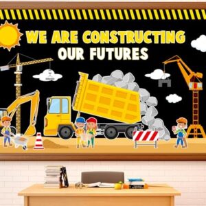 Construction Bulletin Board Back to School Construction Classroom Bulletin Board Decorations We Are Constructing Our Futures Cutouts for School Office Home Nursery Chalkboard Wall Door Supplies