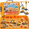 Construction Sensory Bin for Toddlers – Play Sand Gifts for 3 Year Old Boys