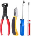 Construction & Upholstery Staple Remover Set, Tack Puller Nail Remover Tool