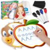 Coogam Educational Handwriting Practice Flashcards, Dry-Erase Alphabet Writing Activities, Letters Tracing Learning Autism Toy Gift for Pre-K Homeschool 1st Grade Kids Age 3-6