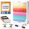 Coogam Magnetic Fraction Tiles - Montessori Math Manipulatives for Fraction Learning & Practice, Educational Games for Homeschool & Classroom, Grades 2-5